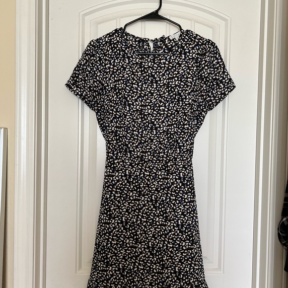 Leith Mini Leopard Ruffle Open Back Mini Dress - Picture 6 of 12